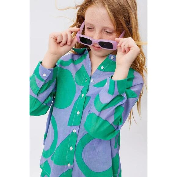 Loja Real Geometric Print Oversized Shirt - S - Picture 5 of 5